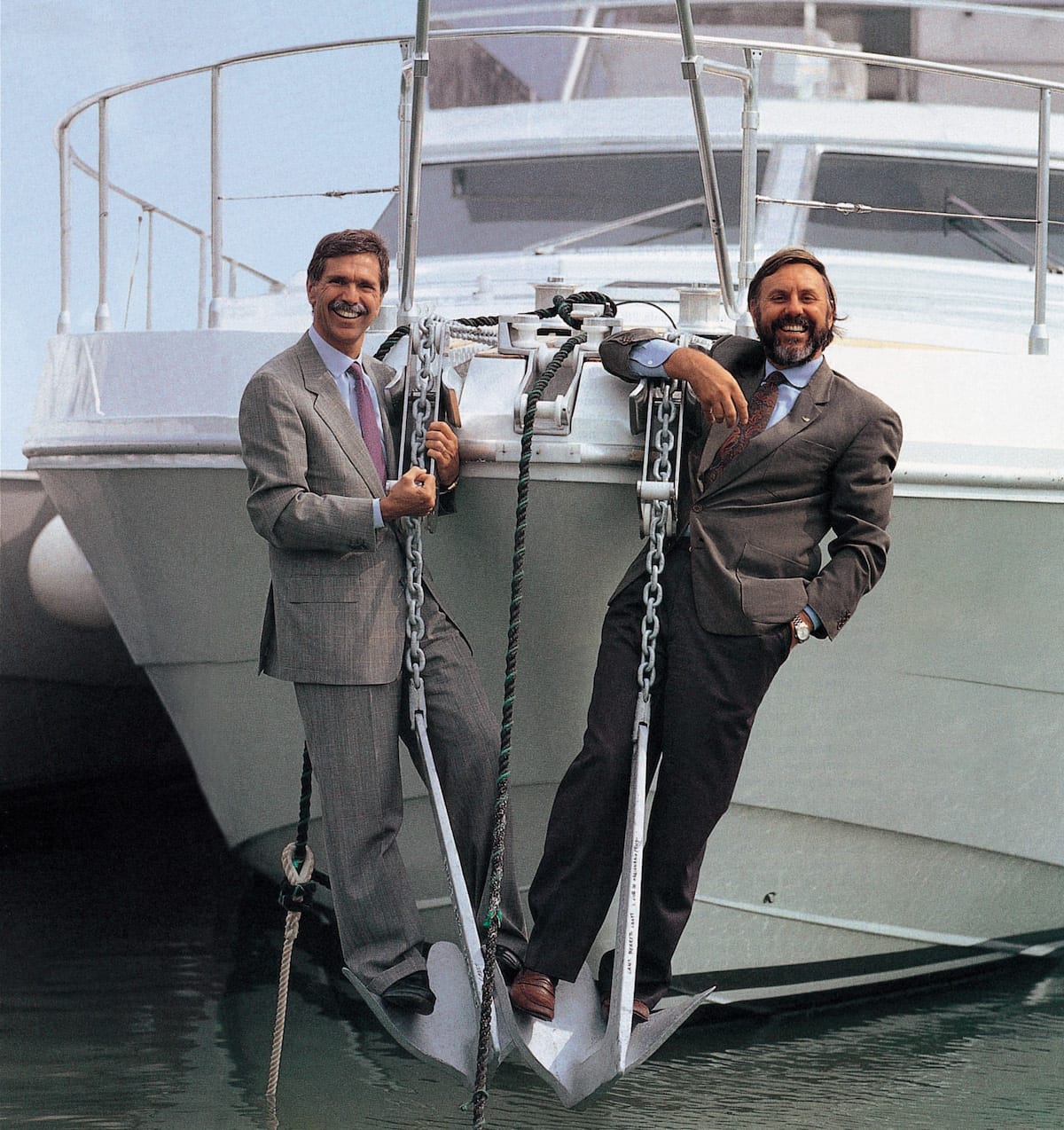 A Custom Line motor yacht under construction inside a Ferretti Group build shed